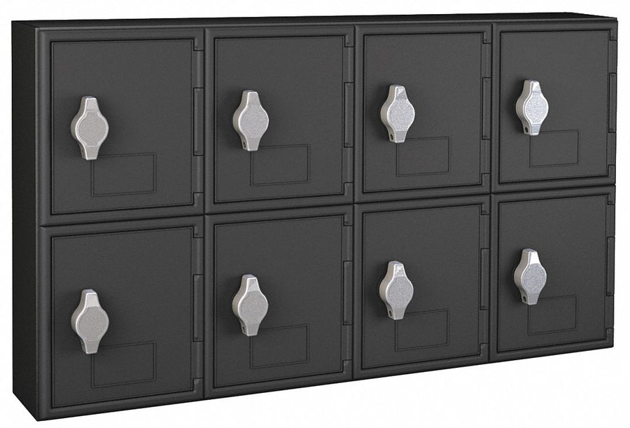 Locker 2x4Lckrs Blk 13.5 x24 x4