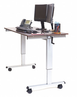 Standing Desk 59 in W Walnut