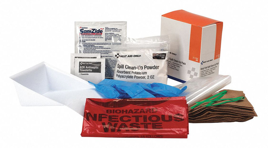 Body Fluid Spill Clean-Up Pack (21 pcs)