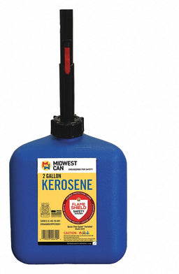 Kerosene Can 2 gal Self Blue HDPE