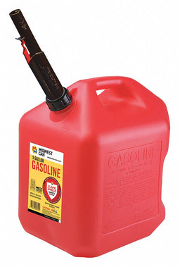 Gas Can 5 gal Self Red HDPE 14-1/2 H