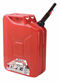 Gas Can 5 gal Self Red Steel 18-1/4 H