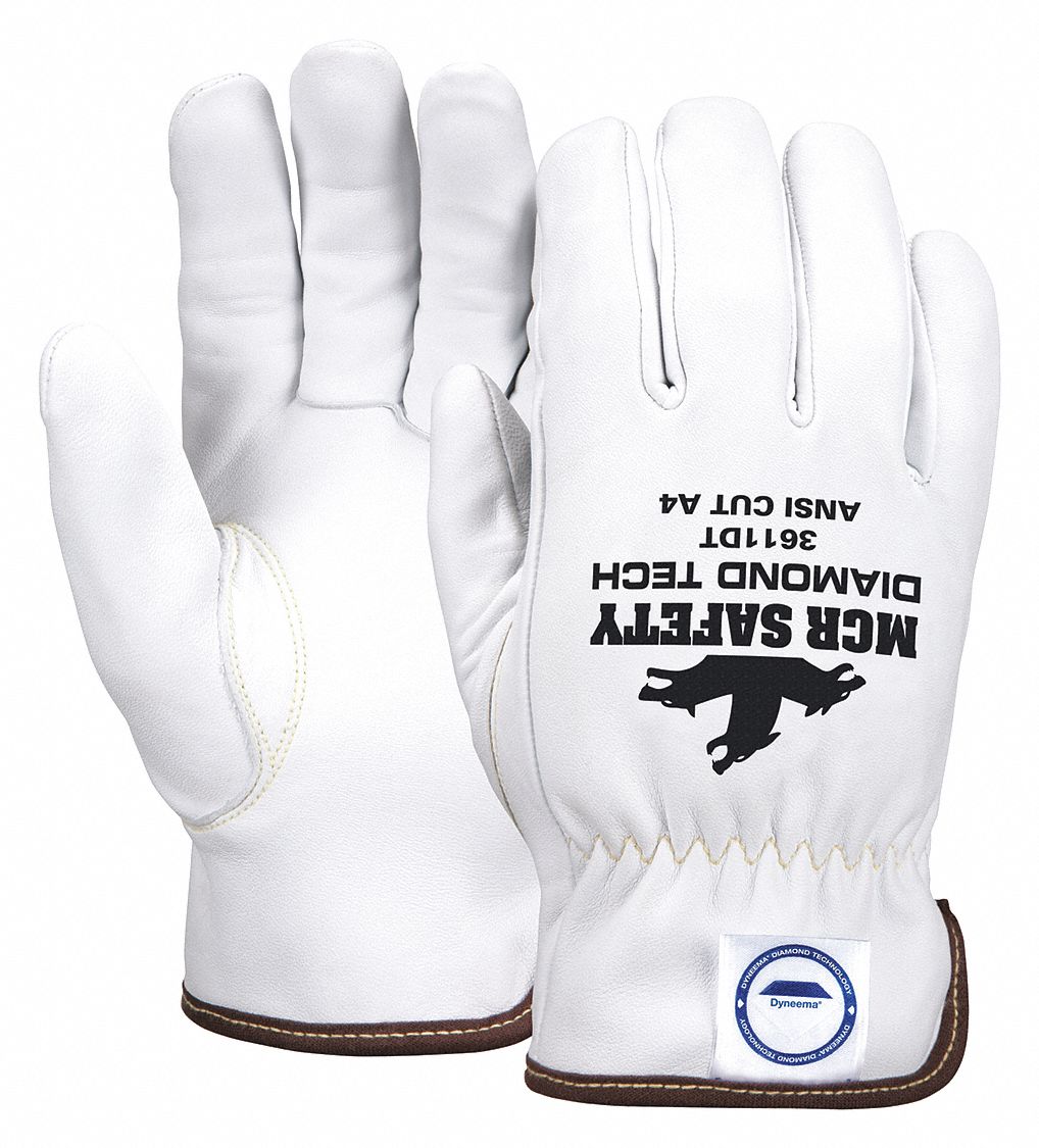 J7530 Leather Gloves White 2XL PR