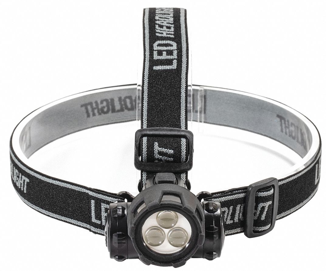 Headlamp Plastic Black Silver 26lm