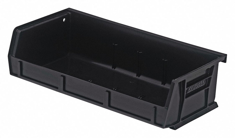 K4955 Hang and Stack Bin Black PP 3 in
