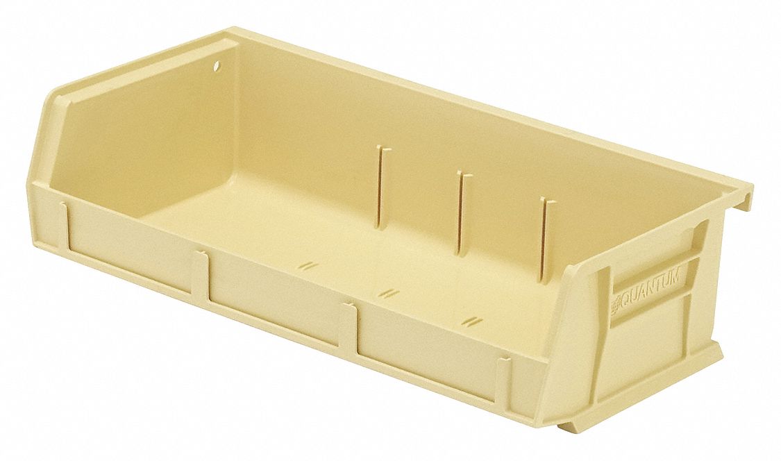 K4955 Hang and Stack Bin Ivory PP 3 in