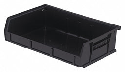 K4956 Hang and Stack Bin Black PP 3 in