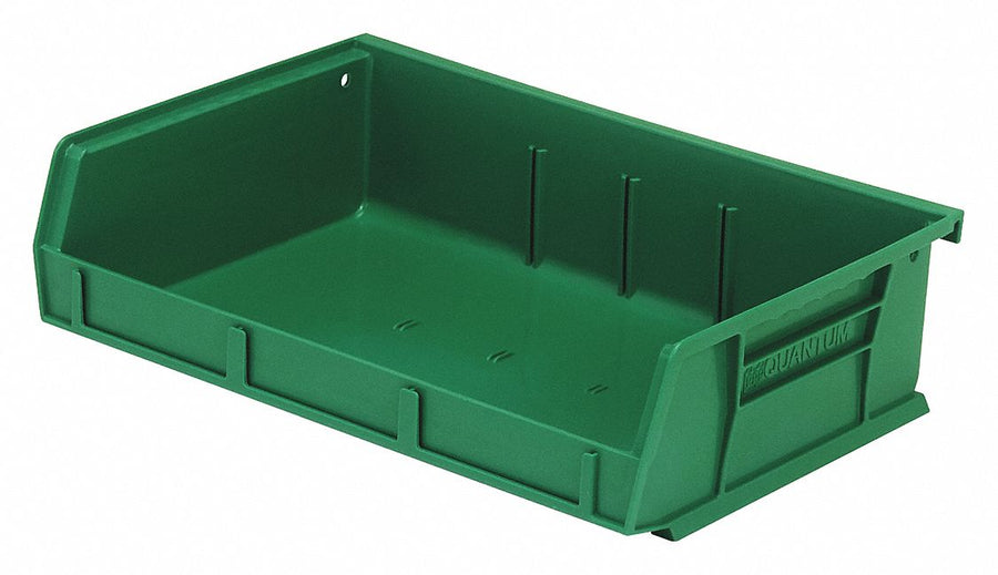 K4956 Hang and Stack Bin Green PP 3 in