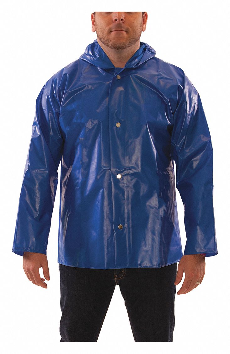 D8968 Rain Jacket 2XL Blue Polyurethane Mens