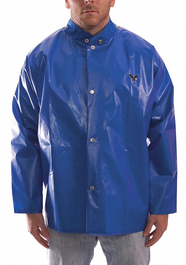 D8969 Rain Jacket 2XL Blue Polyurethane Mens