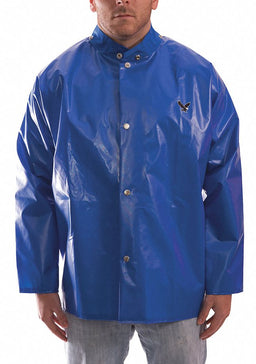 D8969 Rain Jacket S Blue Polyurethane Mens