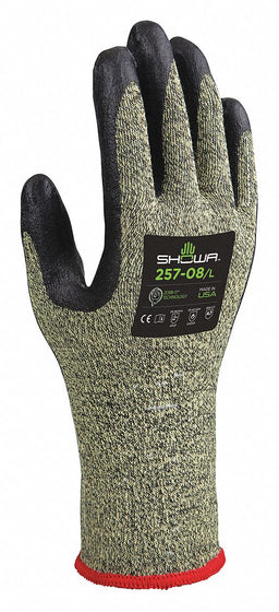 Coated Gloves Black/Yellow 2XL PR