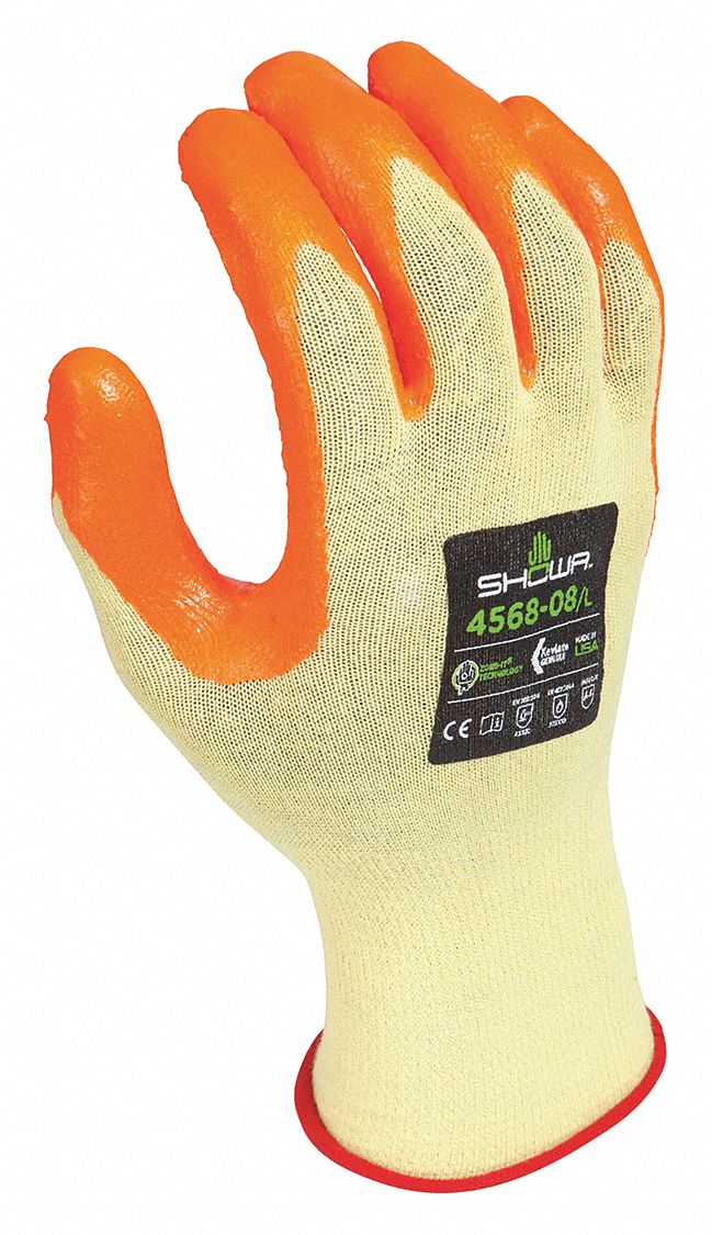 K2038 PR Glove A4 Orange/Yellow M Size