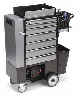 Black Light Duty Tool Utility Cart