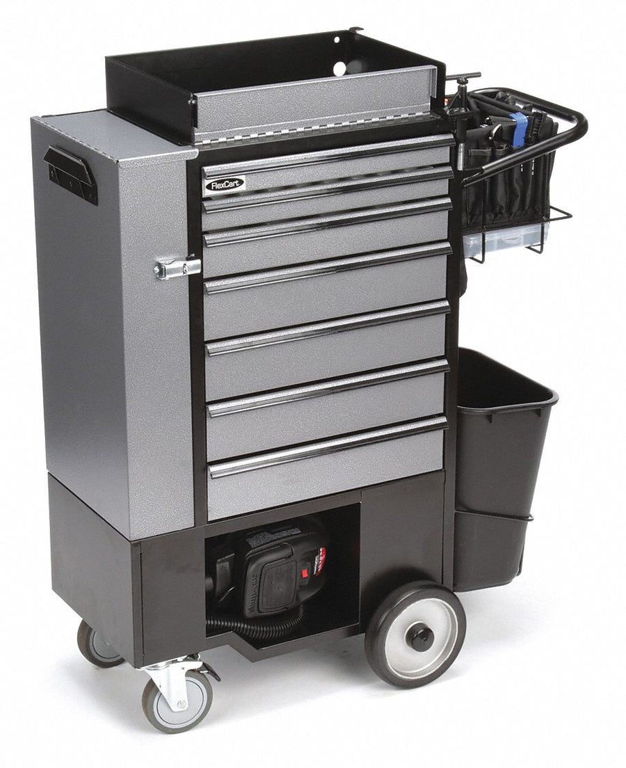 Black Light Duty Tool Utility Cart