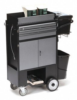 Black Light Duty Tool Utility Cart
