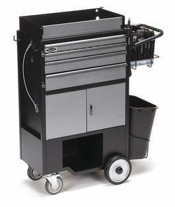 Black Light Duty Tool Utility Cart