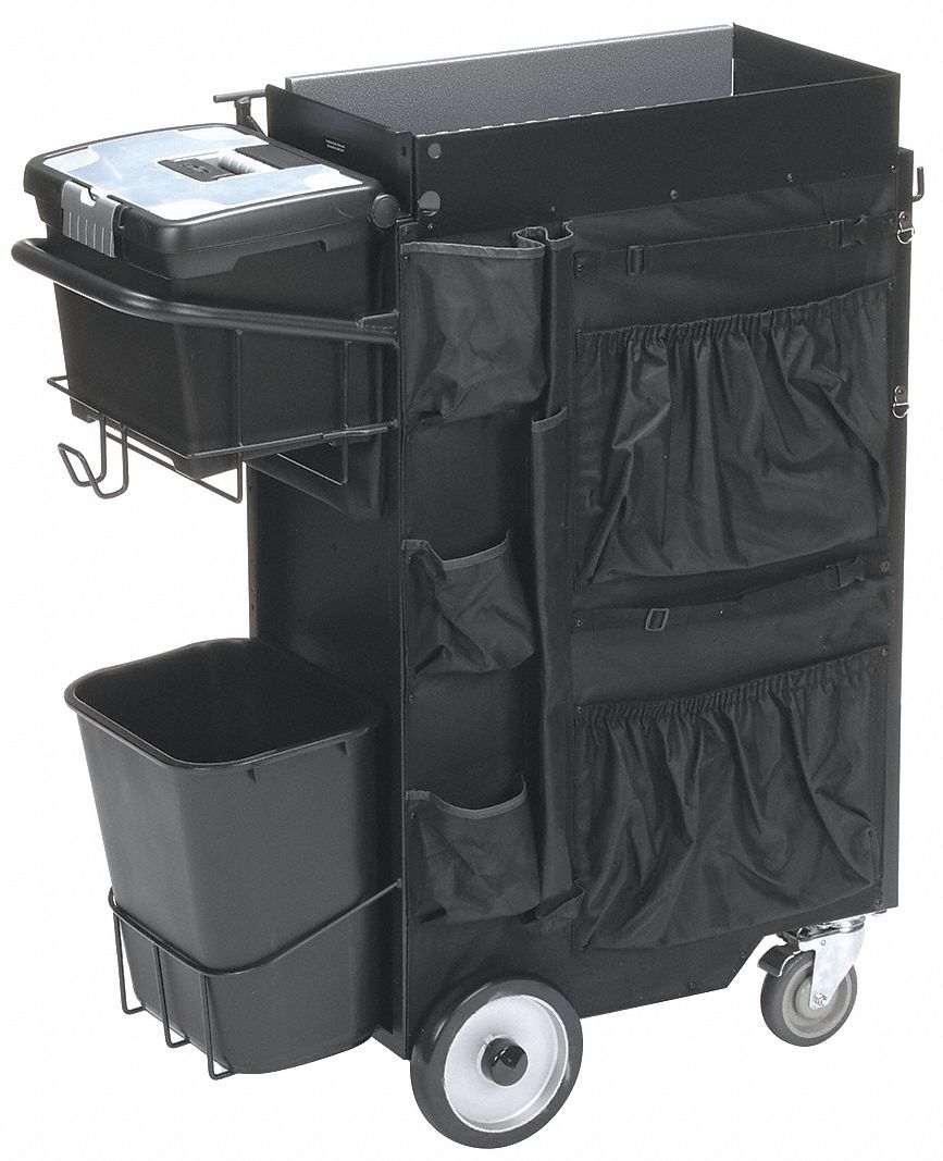 Black Light Duty Tool Utility Cart