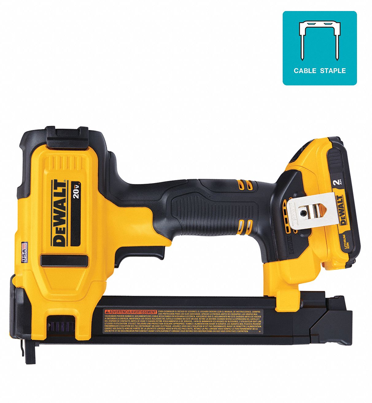 Staple Gun Cordless 20VDC 18 ga. Staple