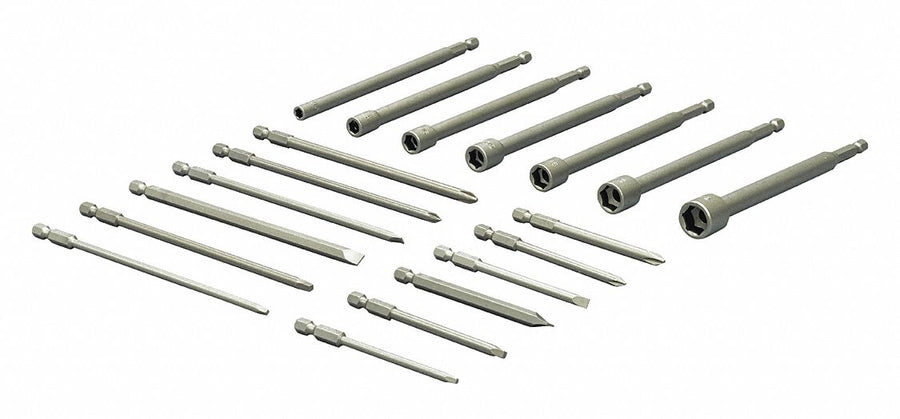 DriverBitSet 19pcs Steel Shank 1/4