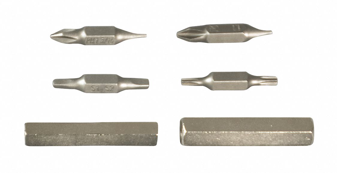 DriverBitSet 10pcs Steel Shank 1/4