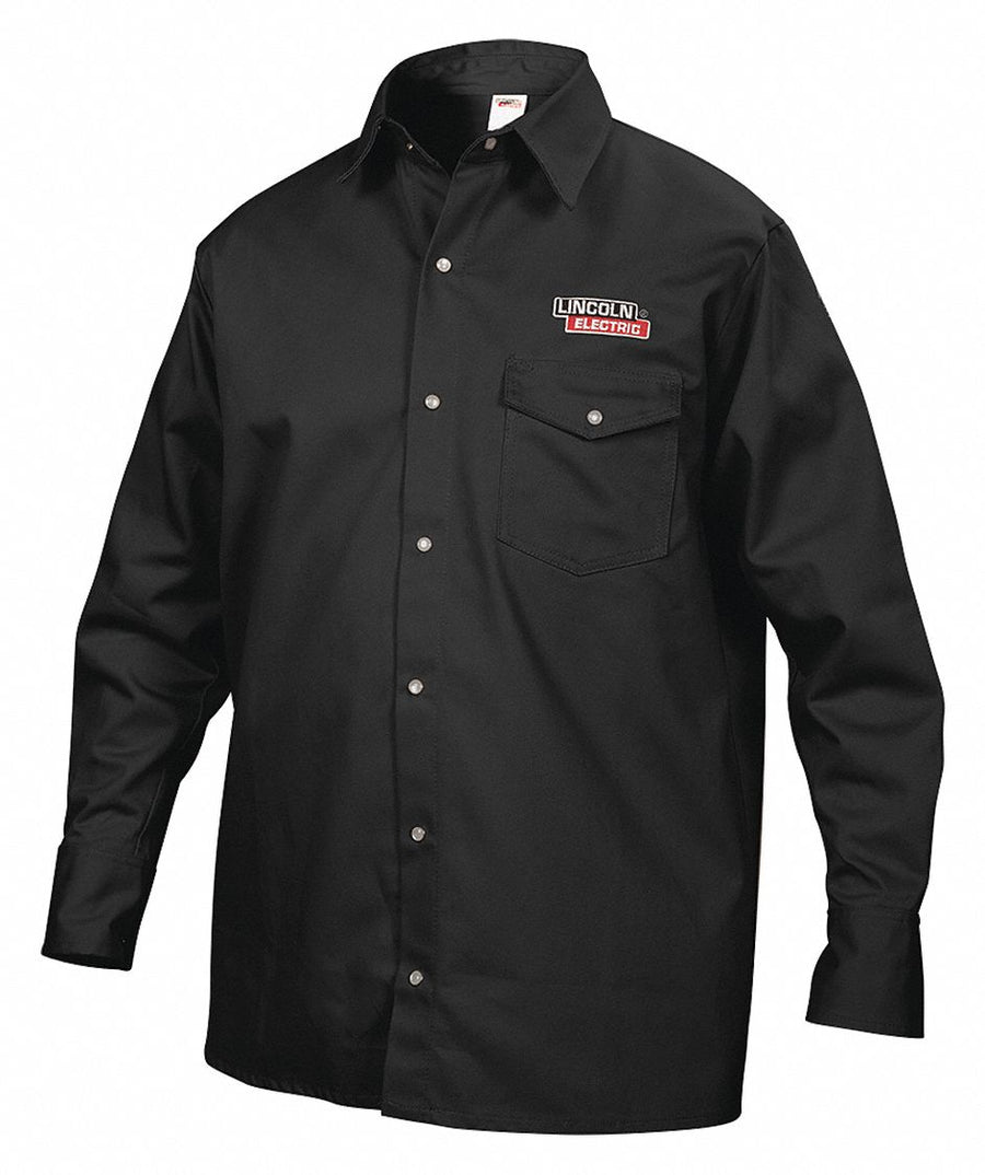 Flame-Resistant Collared Shirt Black M