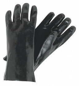 Gloves PVC L 12 in L Smooth PR PK12