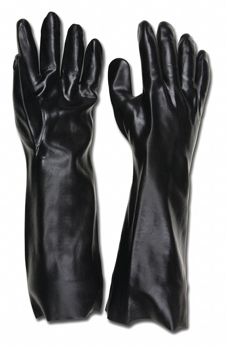 Gloves PVC L 18 in L Interlock PR PK12