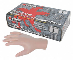 J4964 Disposable Gloves Vinyl L PK100
