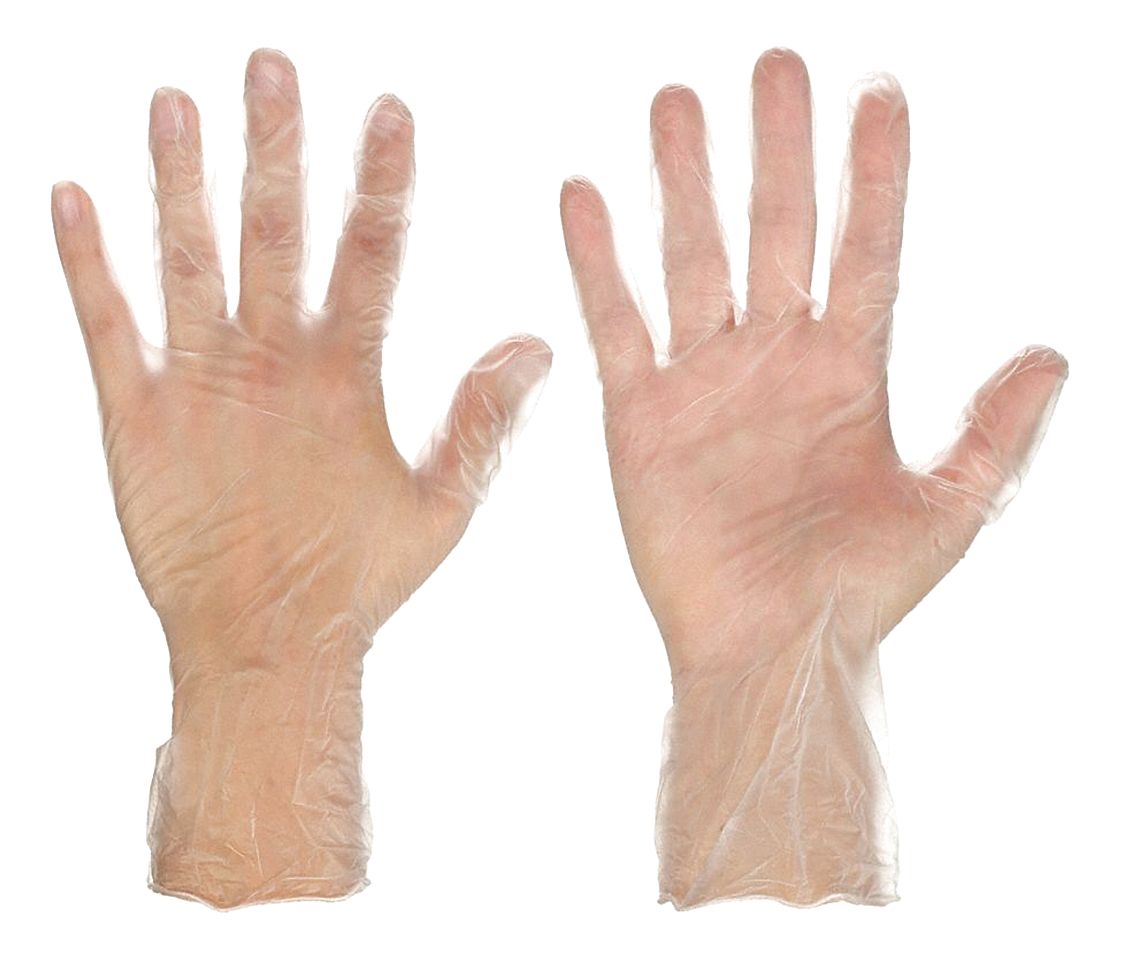 J4964 Disposable Gloves Vinyl M PK100