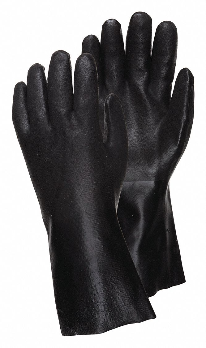 Gloves PVC L 12 in L Gauntlet PR PK12