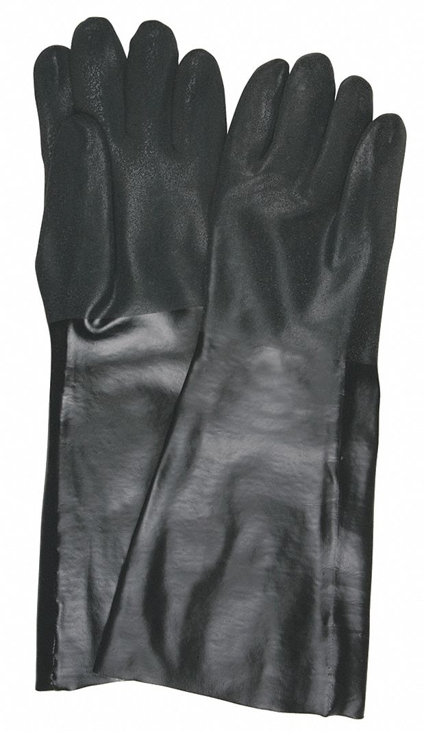 Gloves PVC L 18 in L Gauntlet PR PK12