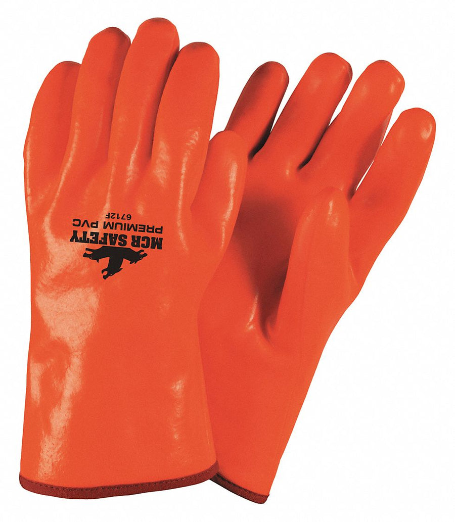Gloves PVC L 12 in L Gauntlet PR PK12