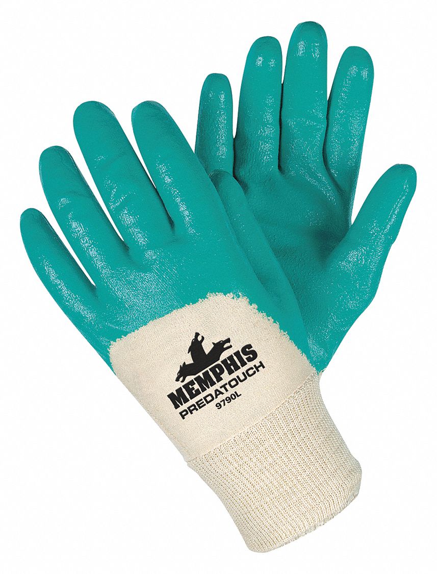 Coated Gloves 3/4 Dip L 10-1/2 PR