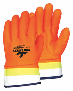 Gloves PVC L 10 in L Safety Cuff PR PK12
