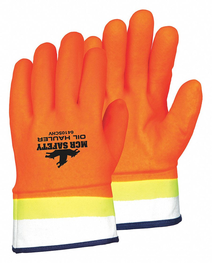 Gloves PVC L 10 in L Safety Cuff PR PK12