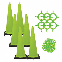 Traffic Cone Kit Green 36 in.