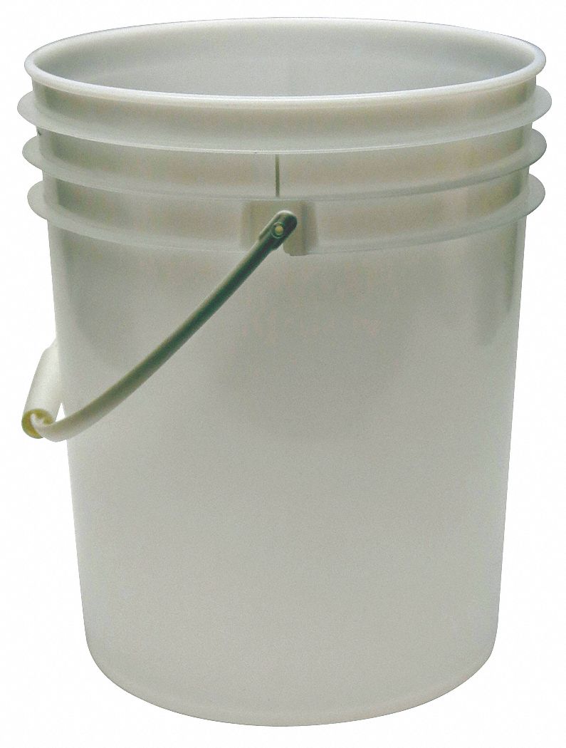 Pail Polyethylene Natural Open Head