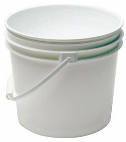 Pail Polyethylene White Open Head