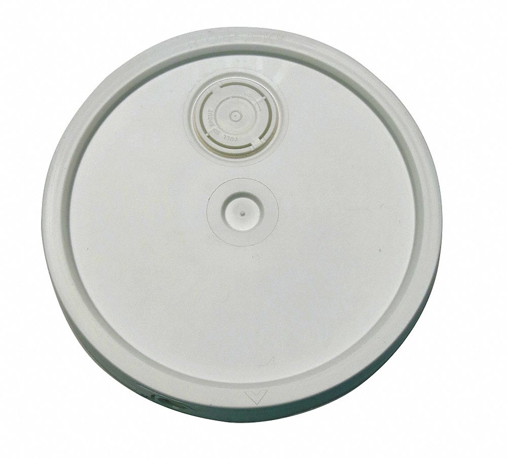 Plastic Pail Lid White HDPE