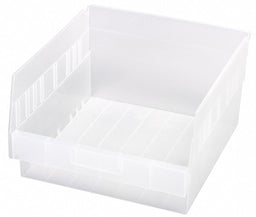 Shelf Bin Clear Polypropylene 6 in