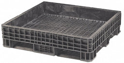 Bulk Container Black Solid 48 in