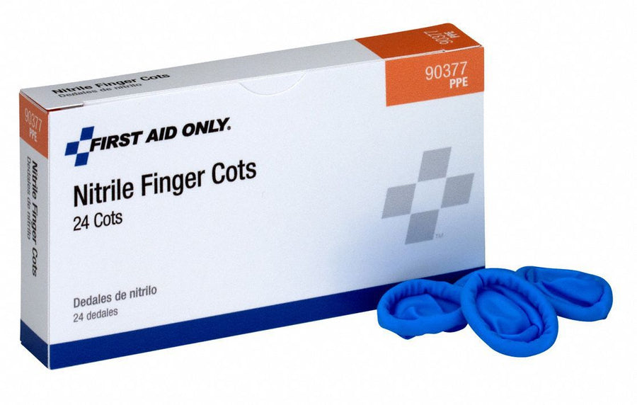 Powder Free Finger Cots Blue PK24