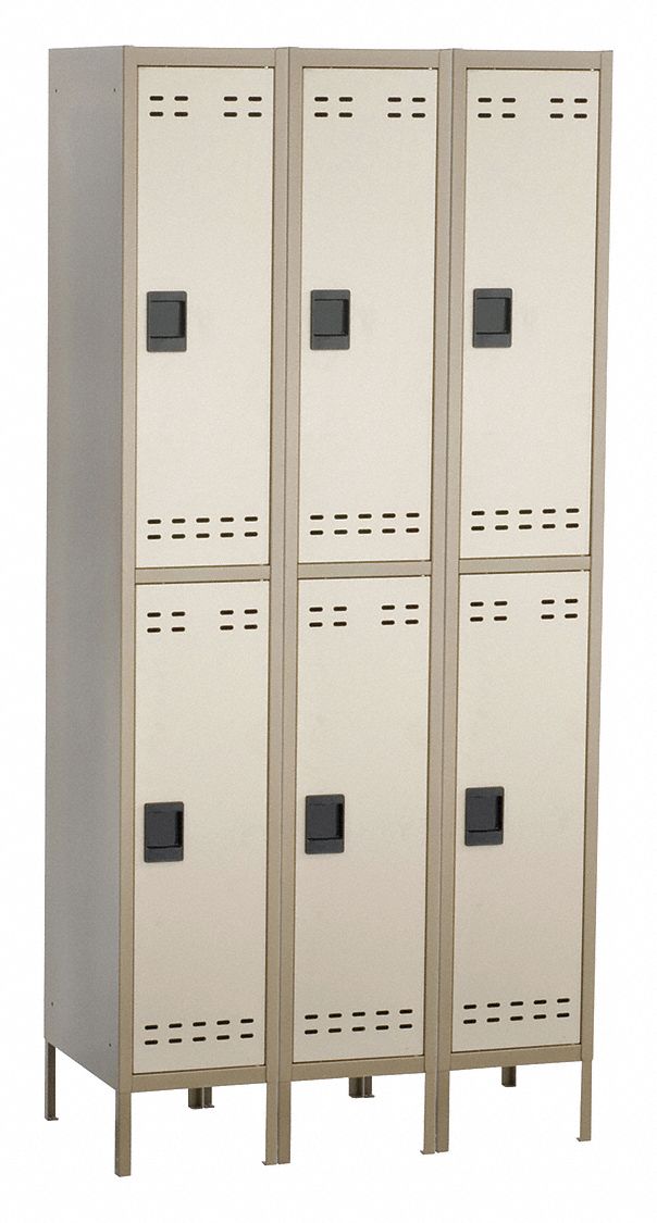 Wrdrb Lckr 2x3Lckr Tan 78 x36 x18 Assm