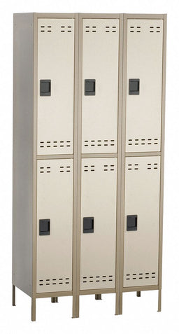 Wrdrb Lckr 2x3Lckr Tan 78 x36 x18 Assm