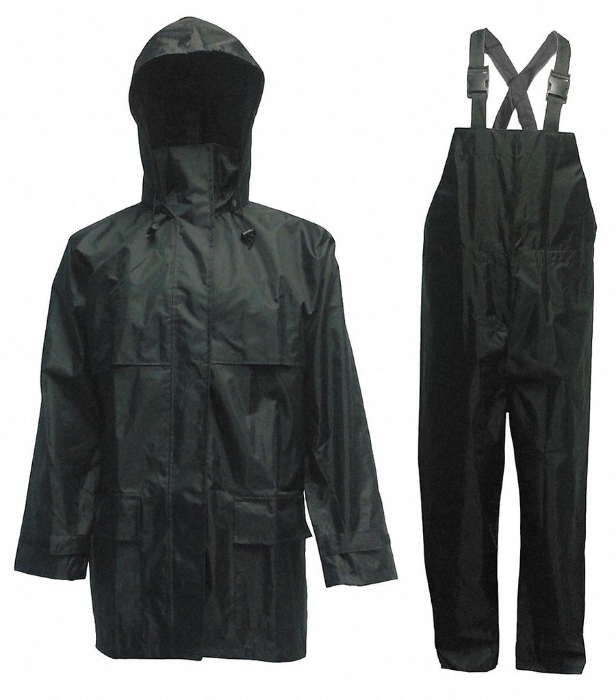 Rain Suit w/Jacket/Bib Unrated Black M