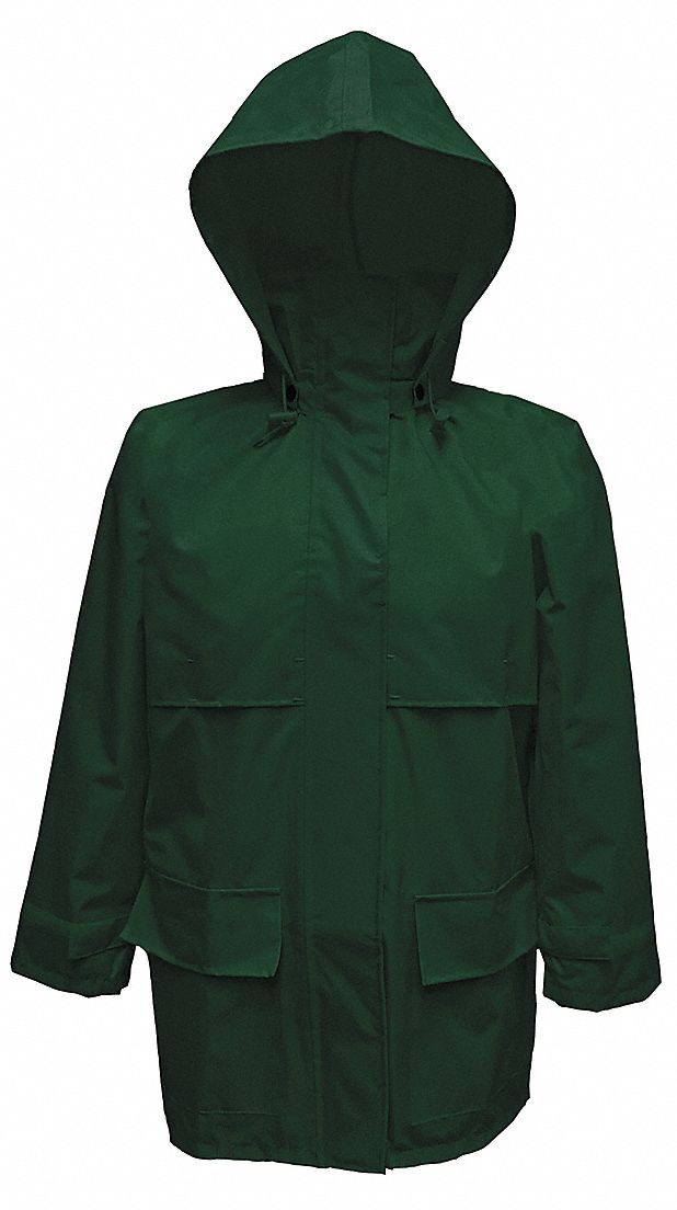 H7525 Rain Jacket with Hood Green M