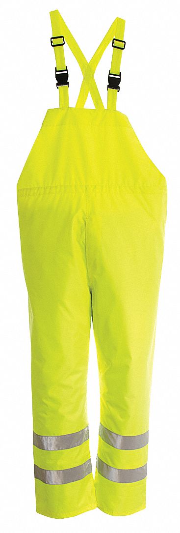 H7529 Rain Bib Overall Class E Yellw/Green XL