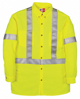 H5832 FR Long Sleeve Shirt Yellow M Button