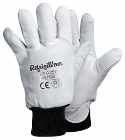 Leather Gloves Gray M PR